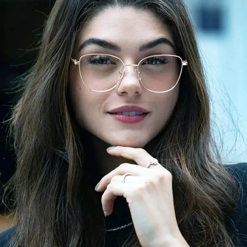 O-Q CLUB Myopia Prescription Glasses Hyperopia Reading Glasses Women Anti Blue Light Computer Glasses Optical Eyeglasses Frame