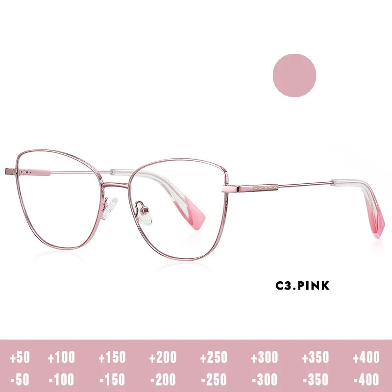 O-Q CLUB Myopia Prescription Glasses Hyperopia Reading Glasses Women Anti Blue Light Computer Glasses Optical Eyeglasses Frame