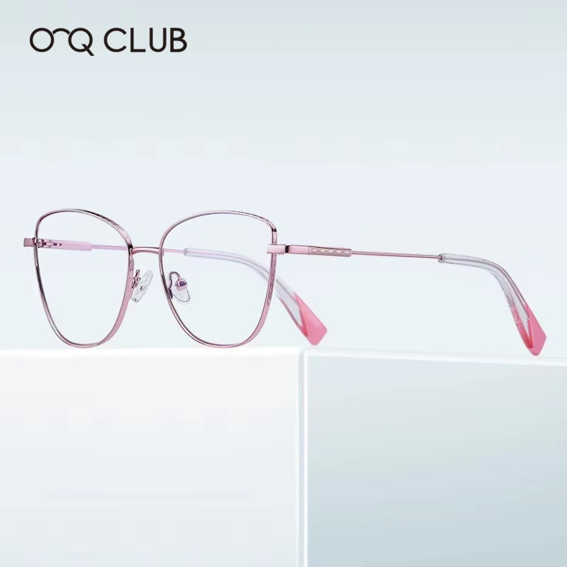 O-Q CLUB Myopia Prescription Glasses Hyperopia Reading Glasses Women Anti Blue Light Computer Glasses Optical Eyeglasses Frame