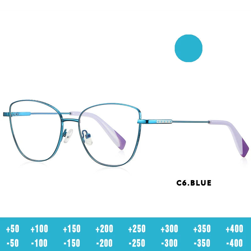 O-Q CLUB Myopia Prescription Glasses Hyperopia Reading Glasses Women Anti Blue Light Computer Glasses Optical Eyeglasses Frame