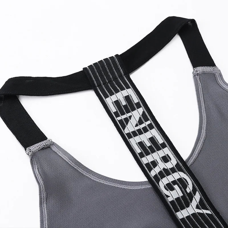 2025 Gym Tops Women's Sports Top Letter Backless Shirts Sleeveless Yoga Tops Fitness Running Quick Dry Tank Crop Top
