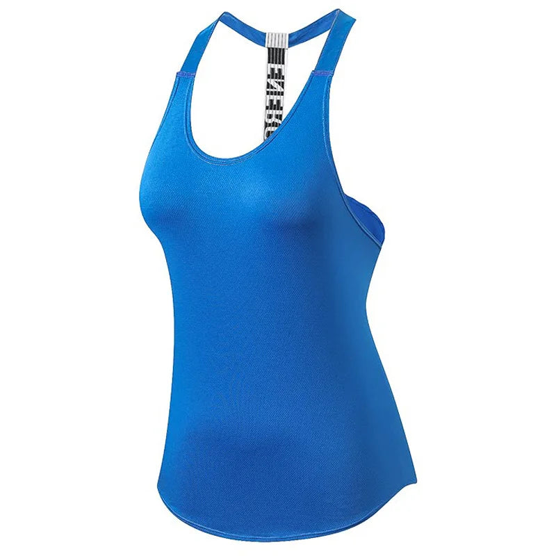 2025 Gym Tops Women's Sports Top Letter Backless Shirts Sleeveless Yoga Tops Fitness Running Quick Dry Tank Crop Top