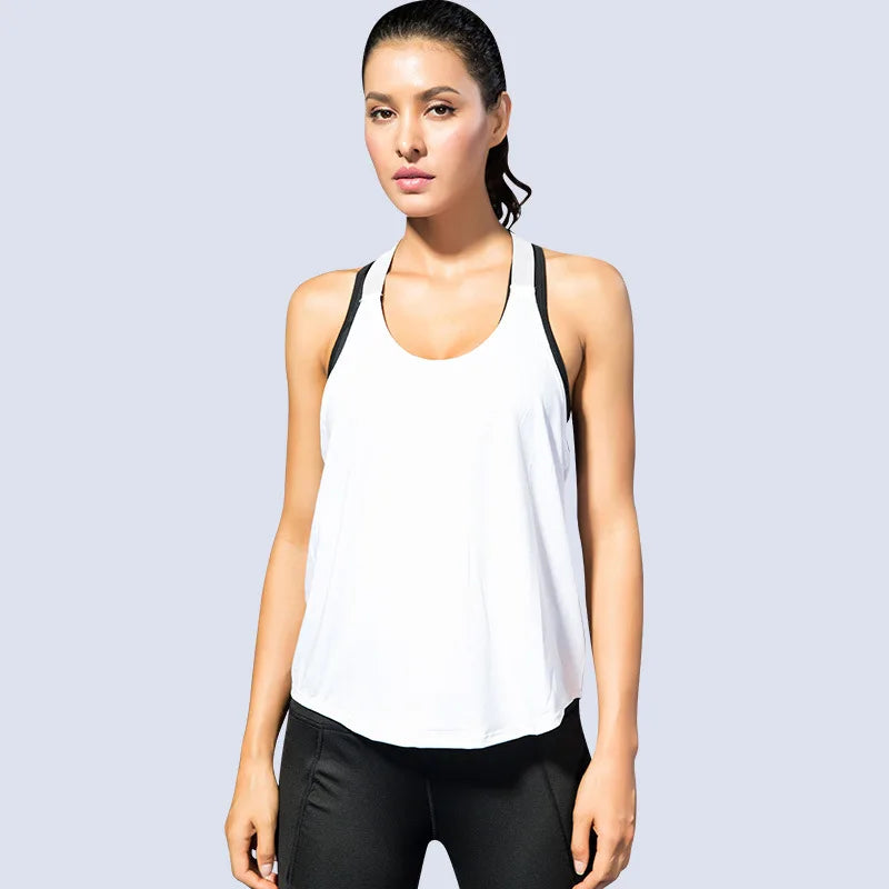 2025 Gym Tops Women's Sports Top Letter Backless Shirts Sleeveless Yoga Tops Fitness Running Quick Dry Tank Crop Top