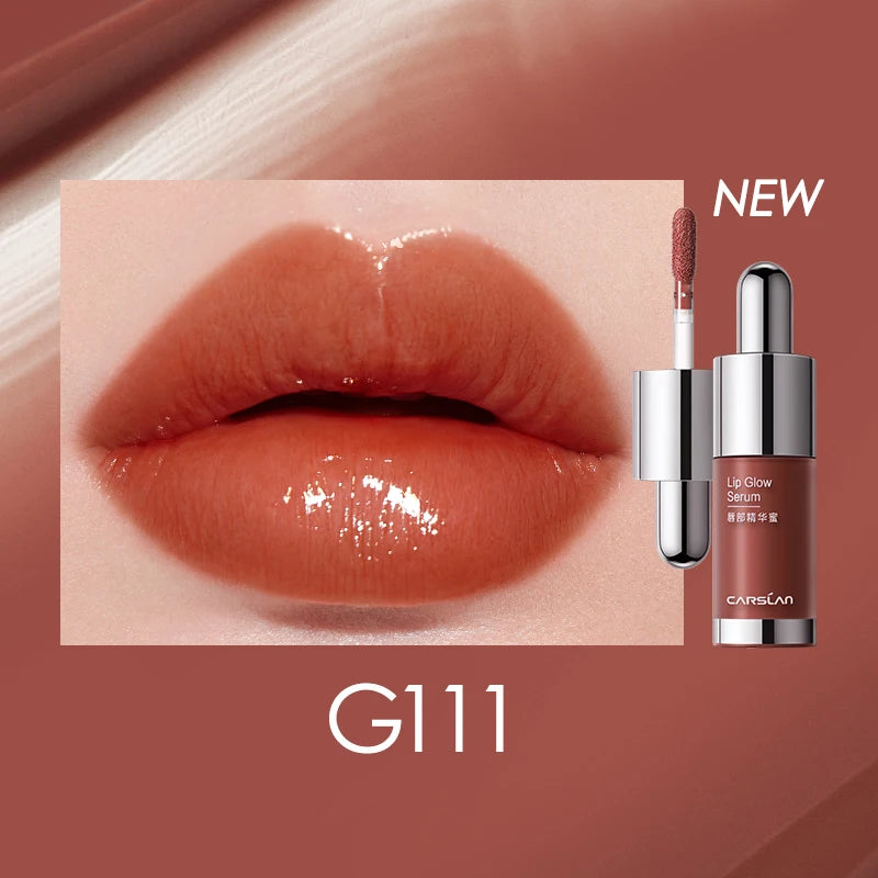 CARSLAN Tinted Lip Glow Serum Essential oil Moisturizing Lip Glaze Plumper Mirror Water Lip Gloss Lipstick Cosmetics