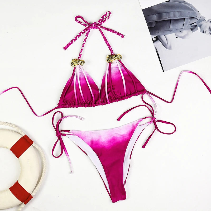 Micro Bikinis Sexy Women Swimsuit 2025 Push Up Bikini Set Female