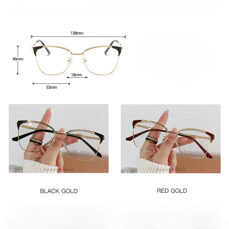 Retro Lady Cat Eye Glasses Frame Anti Blue Light Photochromic Glasses Computer Goggles Women Eyewear Clear Lens Gafas Mujer