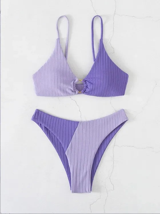 2025 Sexy Bikinis Women's Swimwear Push Up High Waist Swimsuits High Cut Bathing Suits Push Up Beach Bikini Set Female Biquini