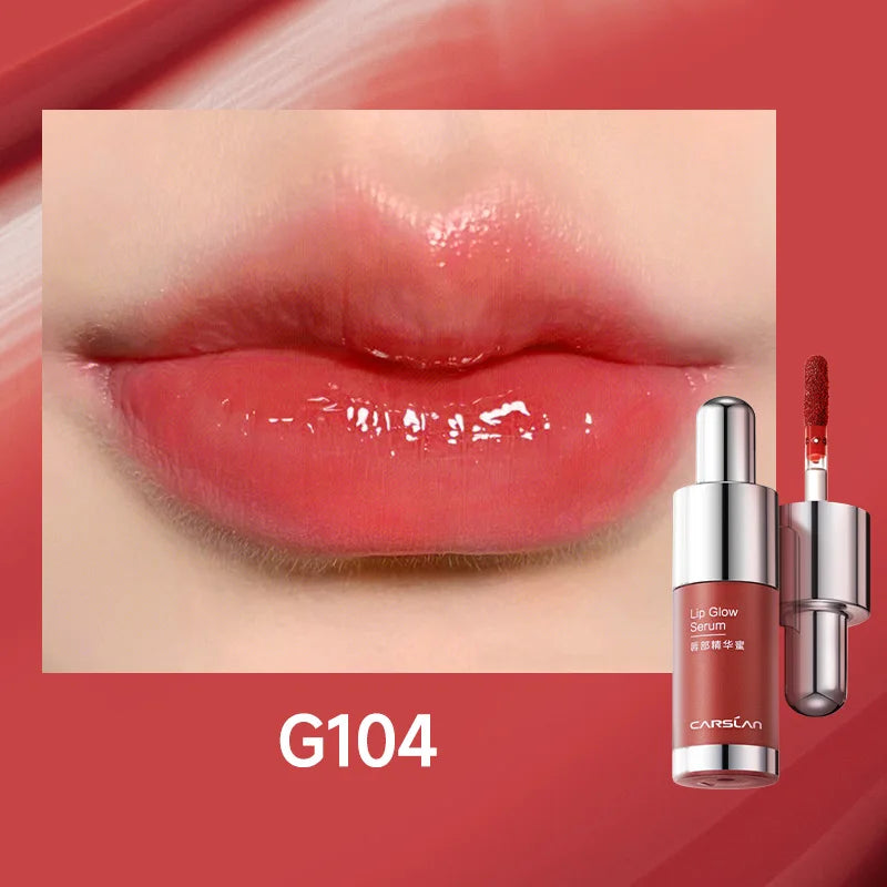 CARSLAN Tinted Lip Glow Serum Essential oil Moisturizing Lip Glaze Plumper Mirror Water Lip Gloss Lipstick Cosmetics