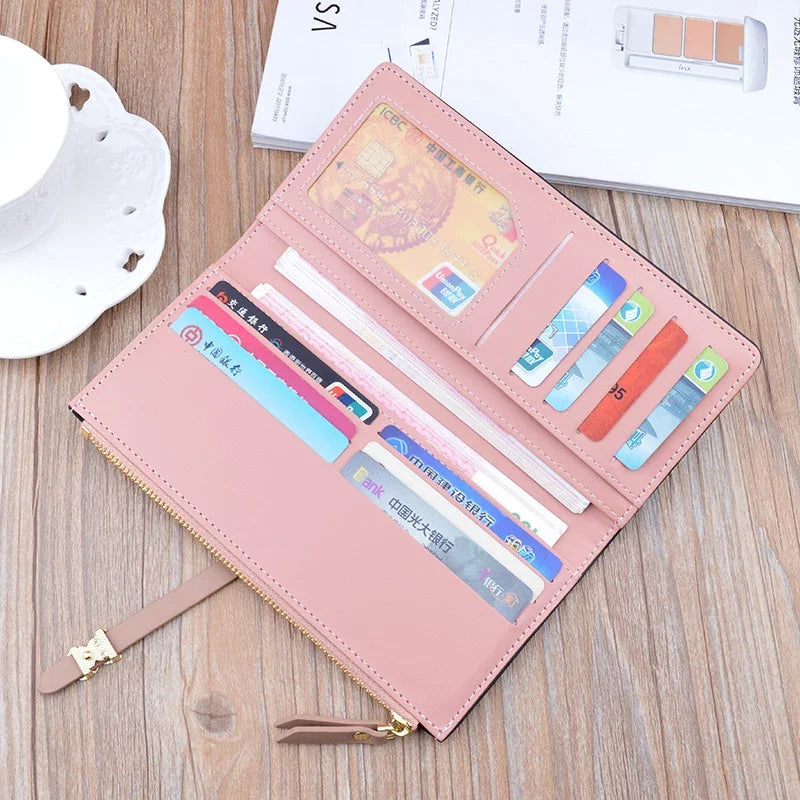 New Arrival Luxury Long Wallet Purses for Women Trend Slim Wallets Female Clutch Bag Birthday's Gift Ladies Credit Card Holder