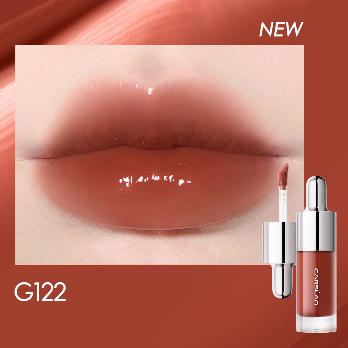 CARSLAN Tinted Lip Glow Serum Essential oil Moisturizing Lip Glaze Plumper Mirror Water Lip Gloss Lipstick Cosmetics