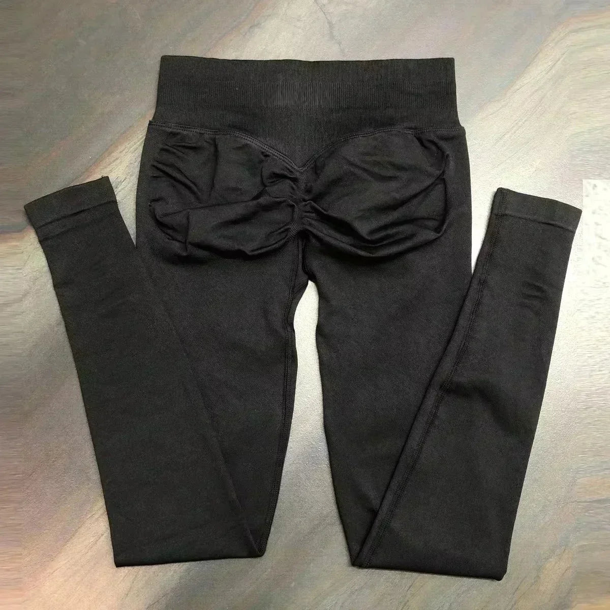 No Logo Scrunch Bum Gym Legging for Women Low Waistband Seamless Yoga Legging Workout Yoga Pants Push Up Sports Tights