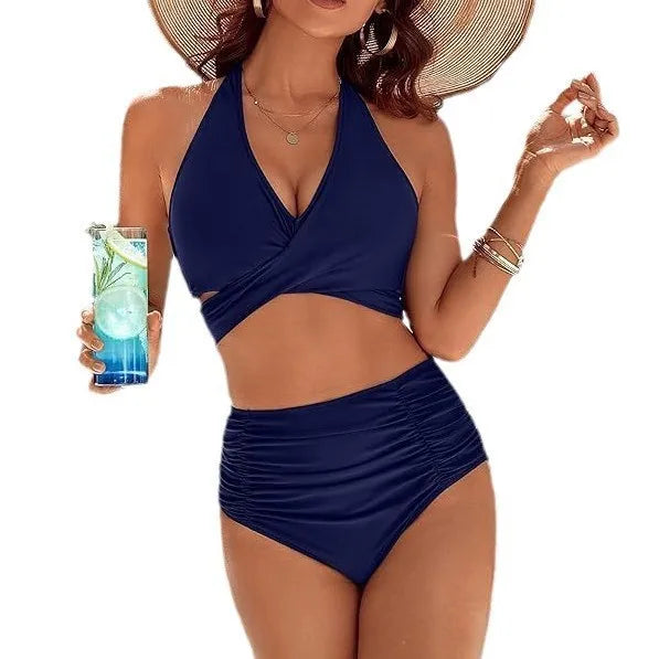 2025 Women V Neck Bikini Sets Cheeky Two Piece Swimsuit Push Up Adjustable Straps Bathing Suit String Swim Suits Female Swimwear