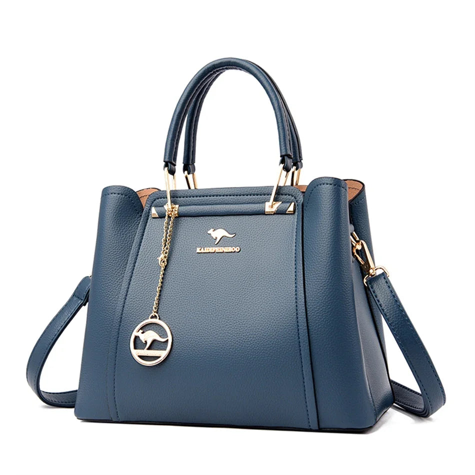 2025 Luxury Women Designer 3 Layers Shoulder Crossbody Sac Ladies Large Capacity Leather Handbags Shopper Brand Messenger Totes