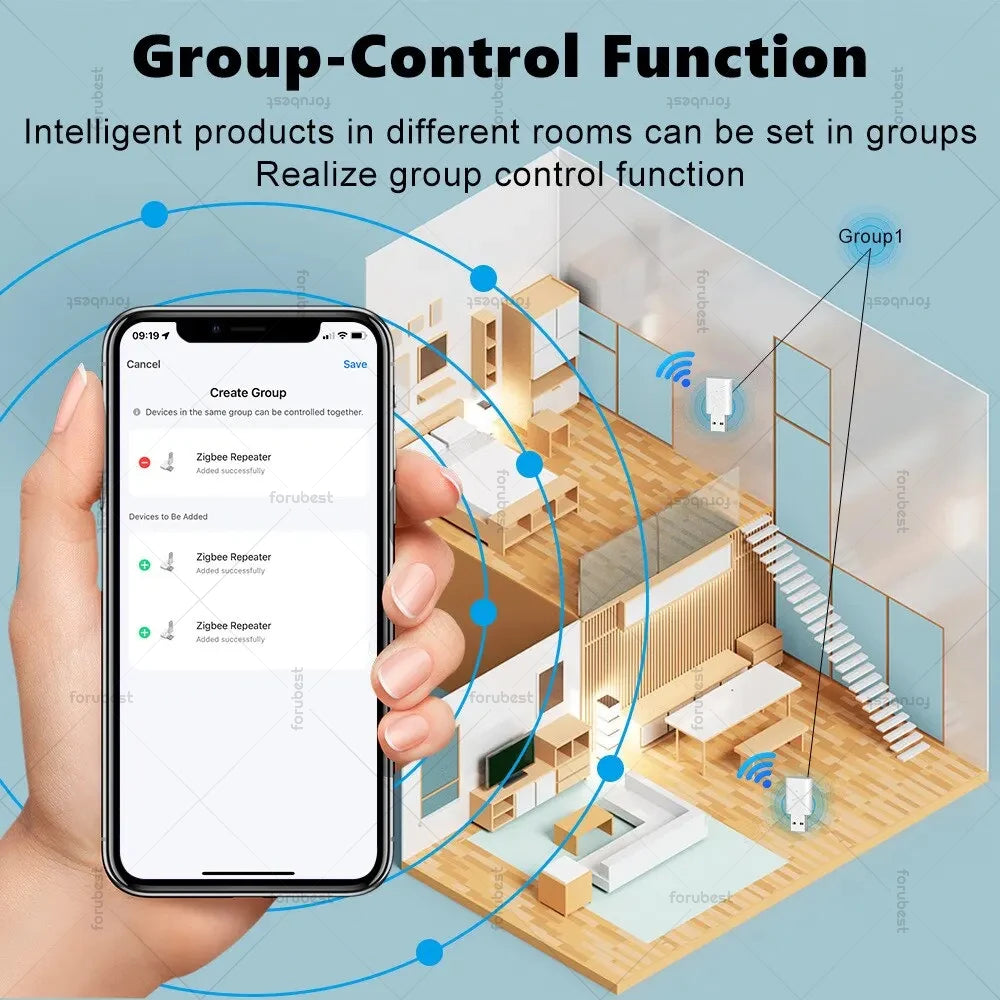 Mini ZigBee 3.0 Signal Repeater USB Signal Amplifier Extender For Gateway Smart Home Devices Automation Support Tuya Smart Life