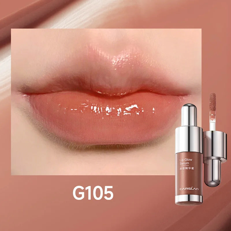 CARSLAN Tinted Lip Glow Serum Essential oil Moisturizing Lip Glaze Plumper Mirror Water Lip Gloss Lipstick Cosmetics