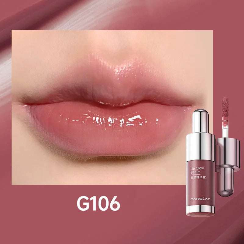CARSLAN Tinted Lip Glow Serum Essential oil Moisturizing Lip Glaze Plumper Mirror Water Lip Gloss Lipstick Cosmetics