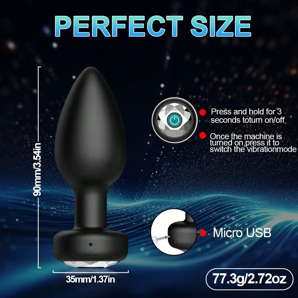 Bluetooth Remote Control Anal Vibrator 10 Modes Butt Plug Men Prostate Massager Stimulator Butt Plug Female Masturbator Sex Toys