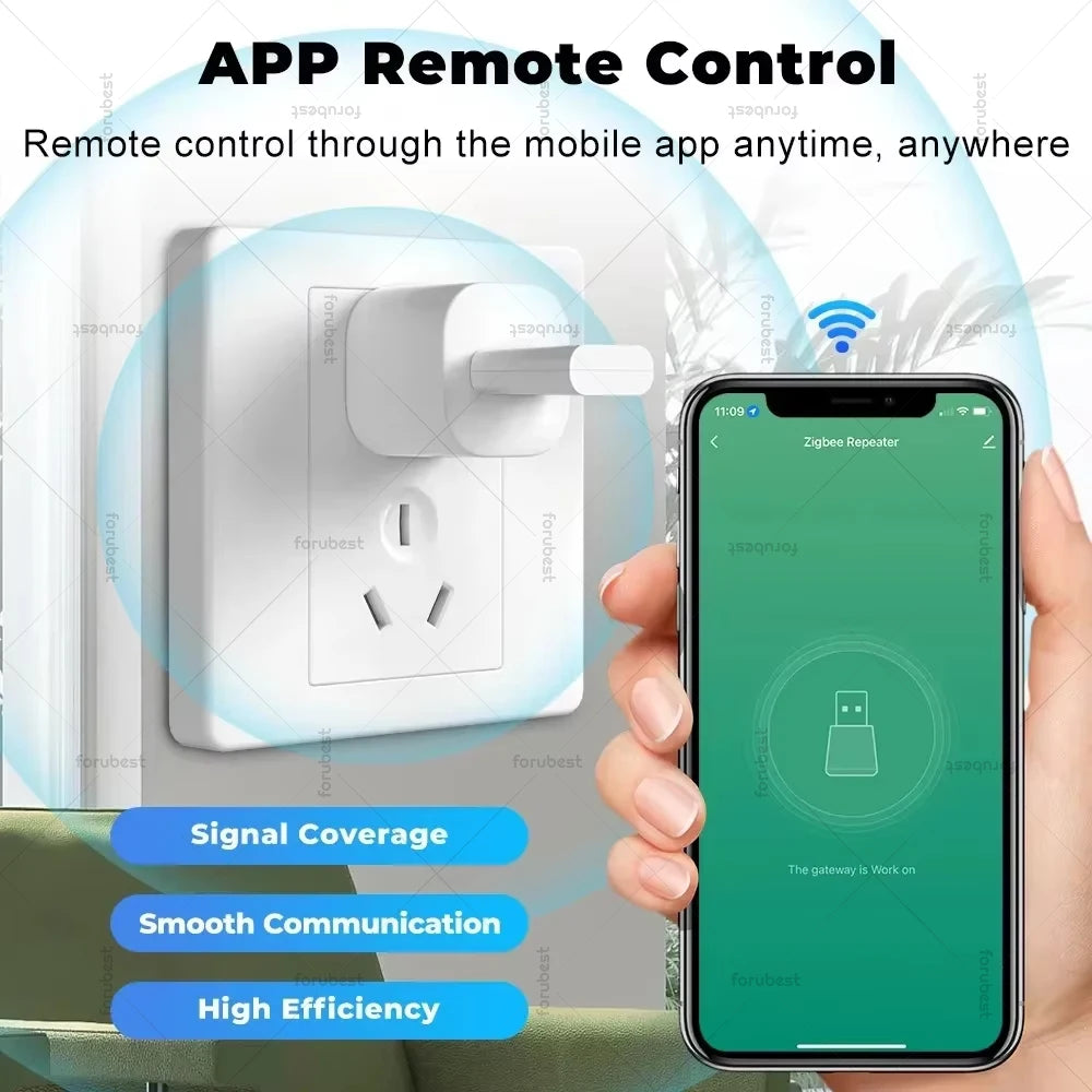 Mini ZigBee 3.0 Signal Repeater USB Signal Amplifier Extender For Gateway Smart Home Devices Automation Support Tuya Smart Life