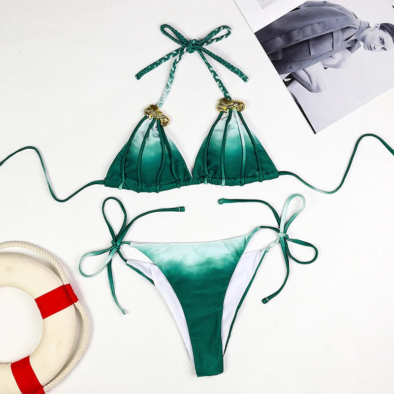 Micro Bikinis Sexy Women Swimsuit 2025 Push Up Bikini Set Female