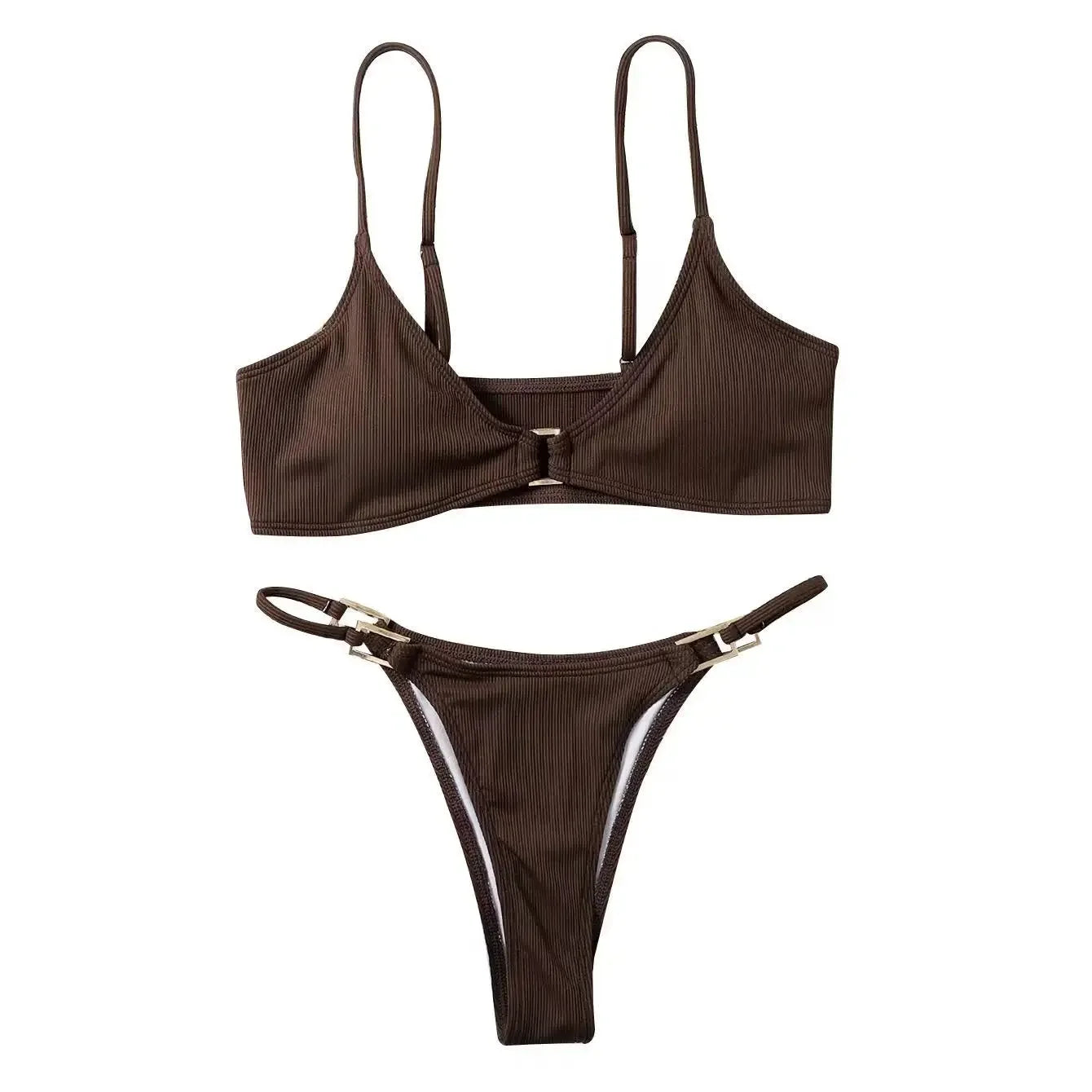 2025 New Sexy Low Waist Soild Bikini Women Swimwear Push Up Female Swimsuit Bikinis Set Brazilian Bathing Biquini Suit Beachwear