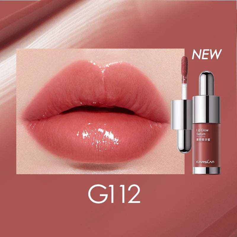 CARSLAN Tinted Lip Glow Serum Essential oil Moisturizing Lip Glaze Plumper Mirror Water Lip Gloss Lipstick Cosmetics
