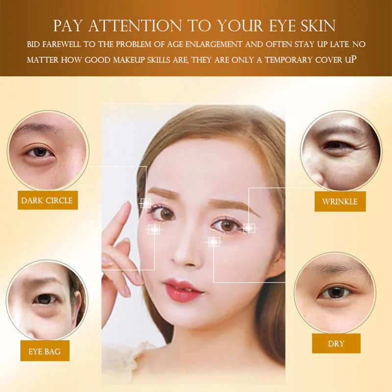 100pcs=50pairs Gold Collagen Eye Mask skincare Anti-Aging Anti Dark Circles Remove Puffiness Moisturizing Eye Patches Skin Care